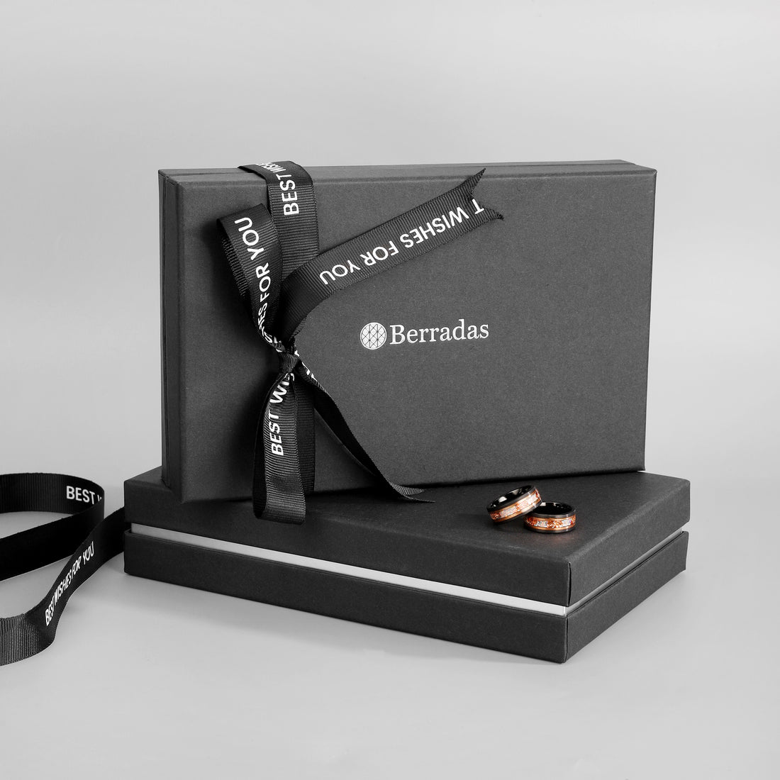 Luxury packaging of Handmade rose gold opal ring for men featuring a unique opal centerpiece and custom engraving