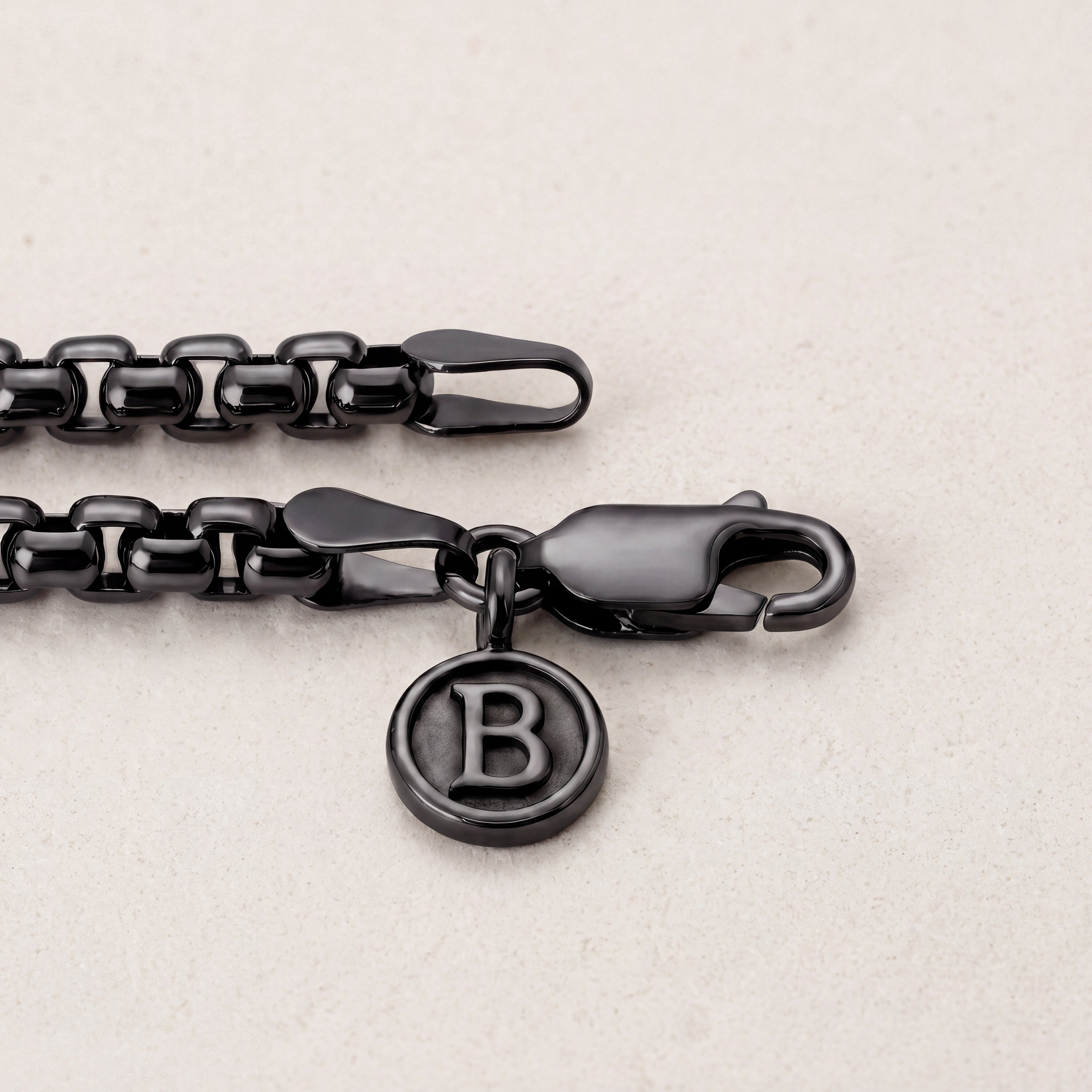 Armor Dog Tag Necklace for Men - Black