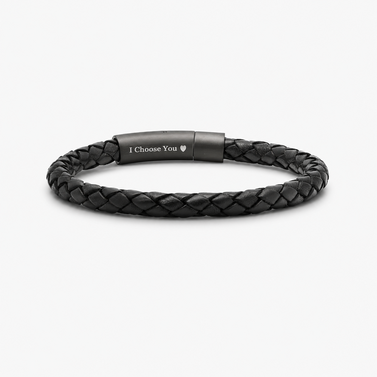 personalized hidden message leather bracelet for men
