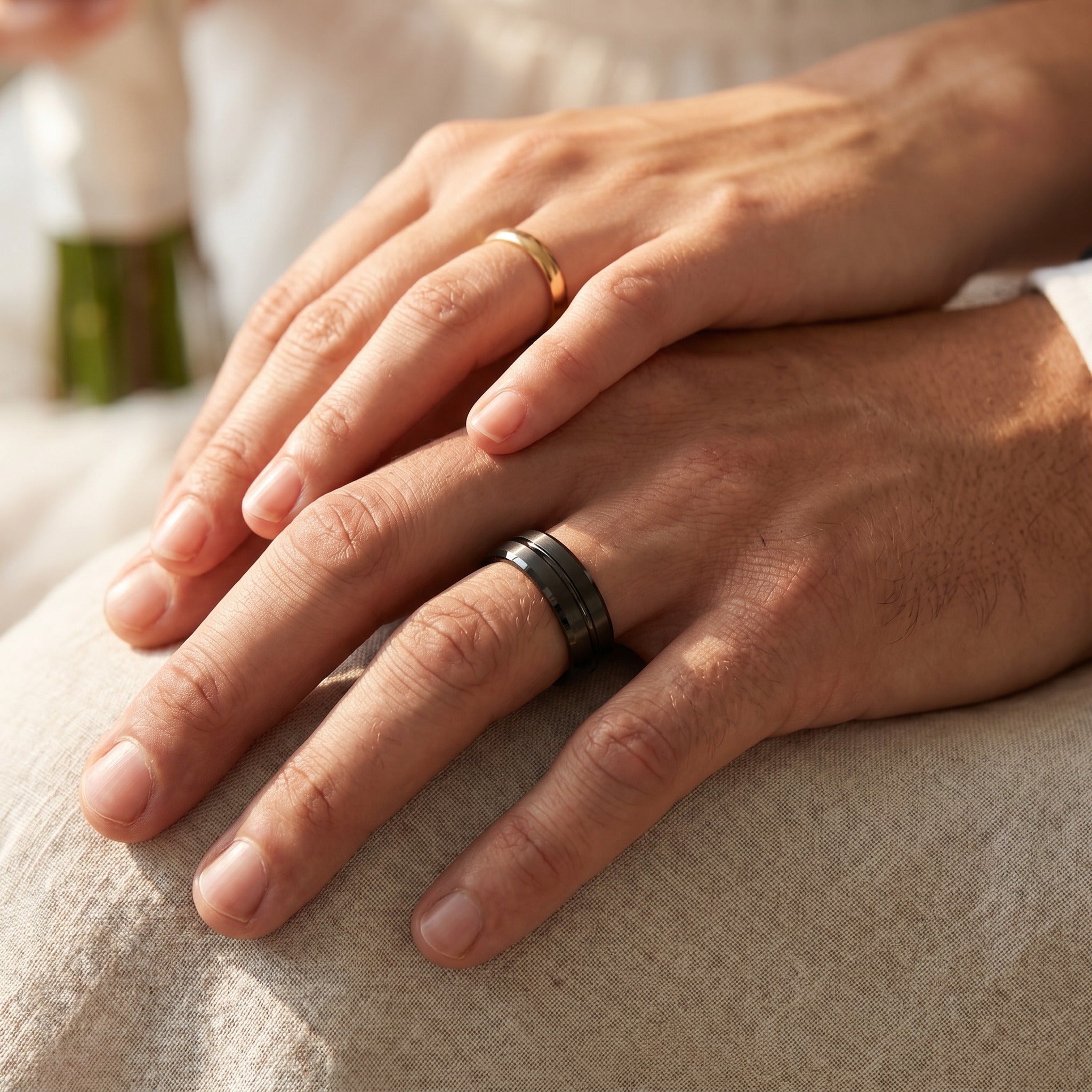Promise Ring for Husband with Custom Engraving