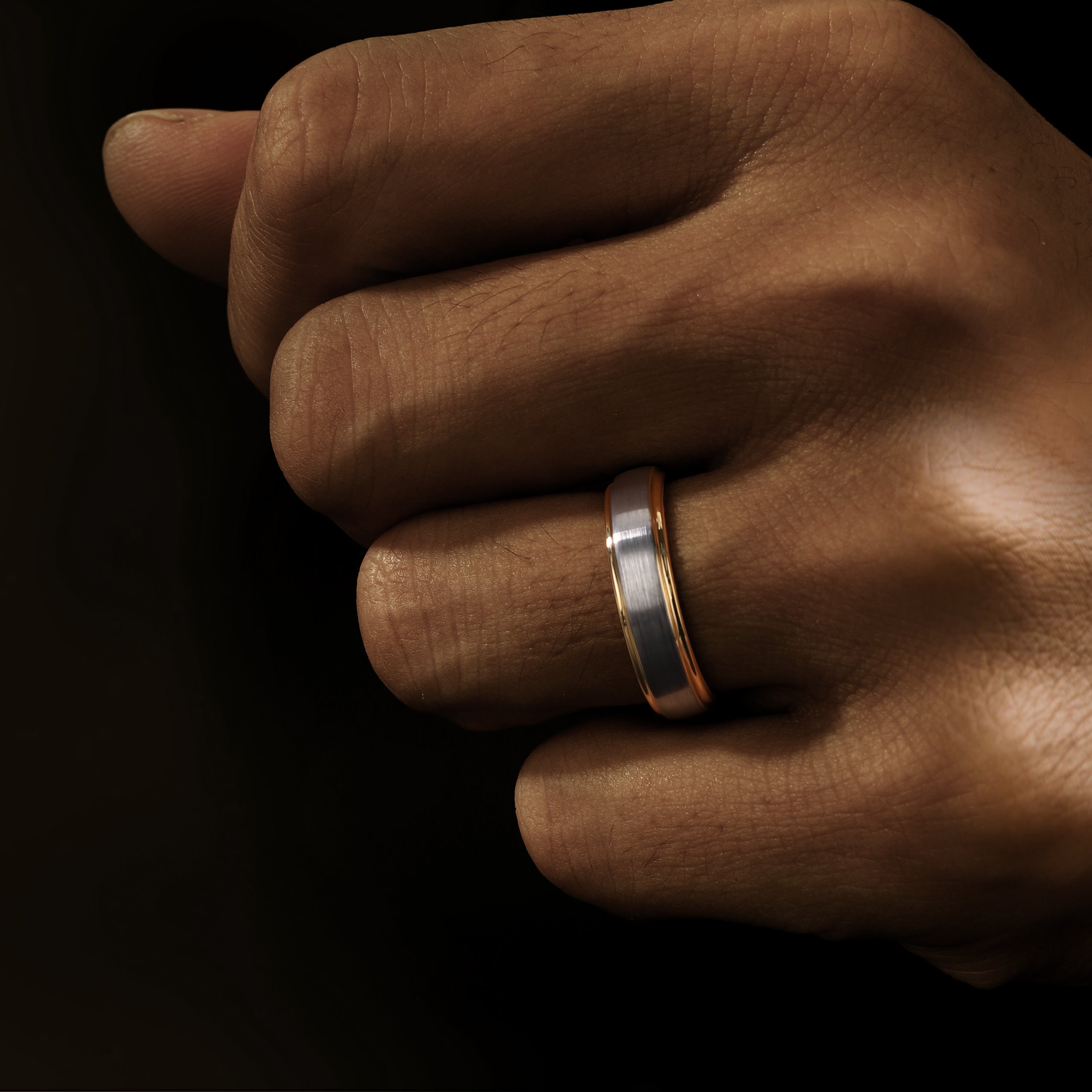 Custom Promise ring for Men with Custom Engraving