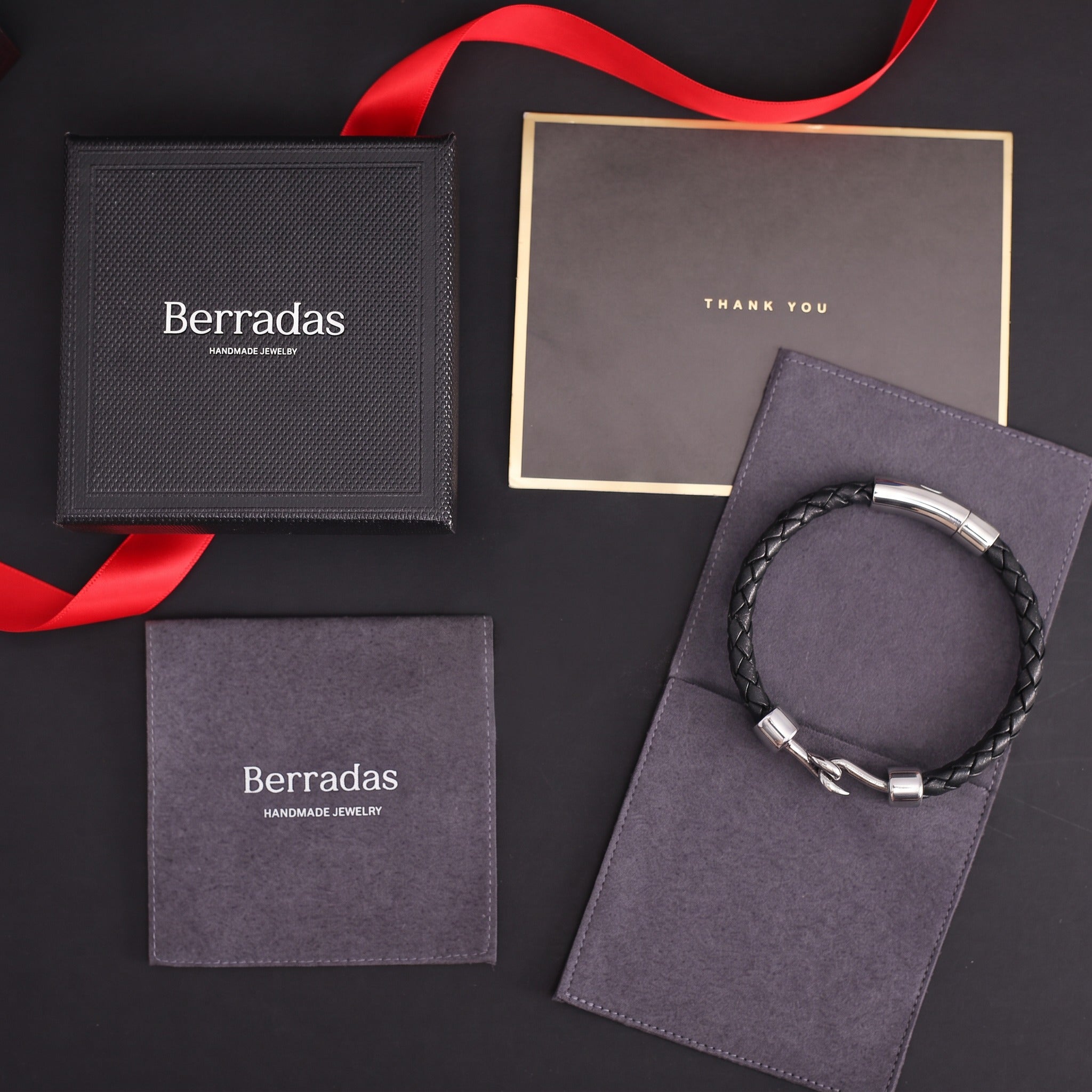 The Interlock — Braided Leather Bracelet for Men