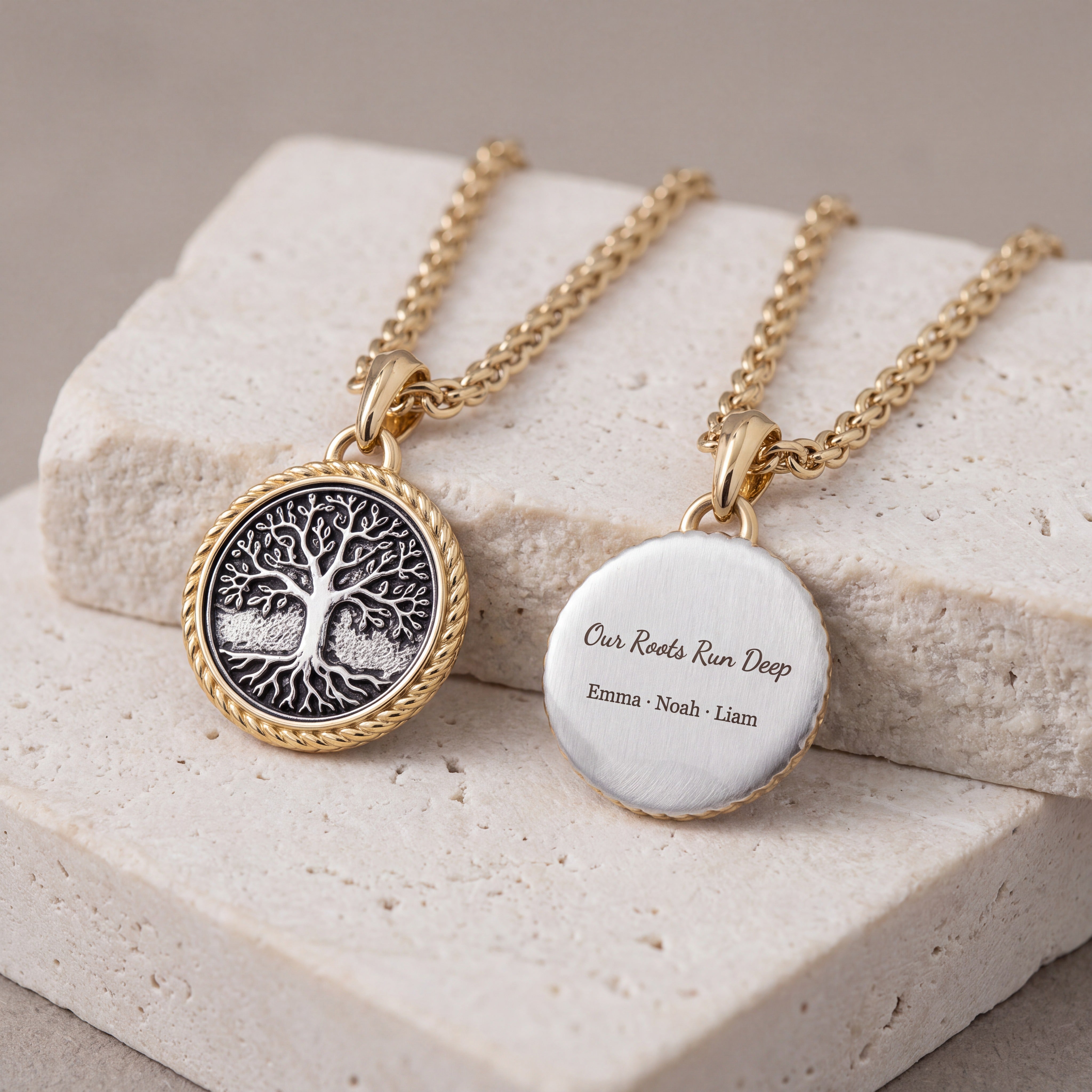 Personalized Tree of Life Necklace for Men