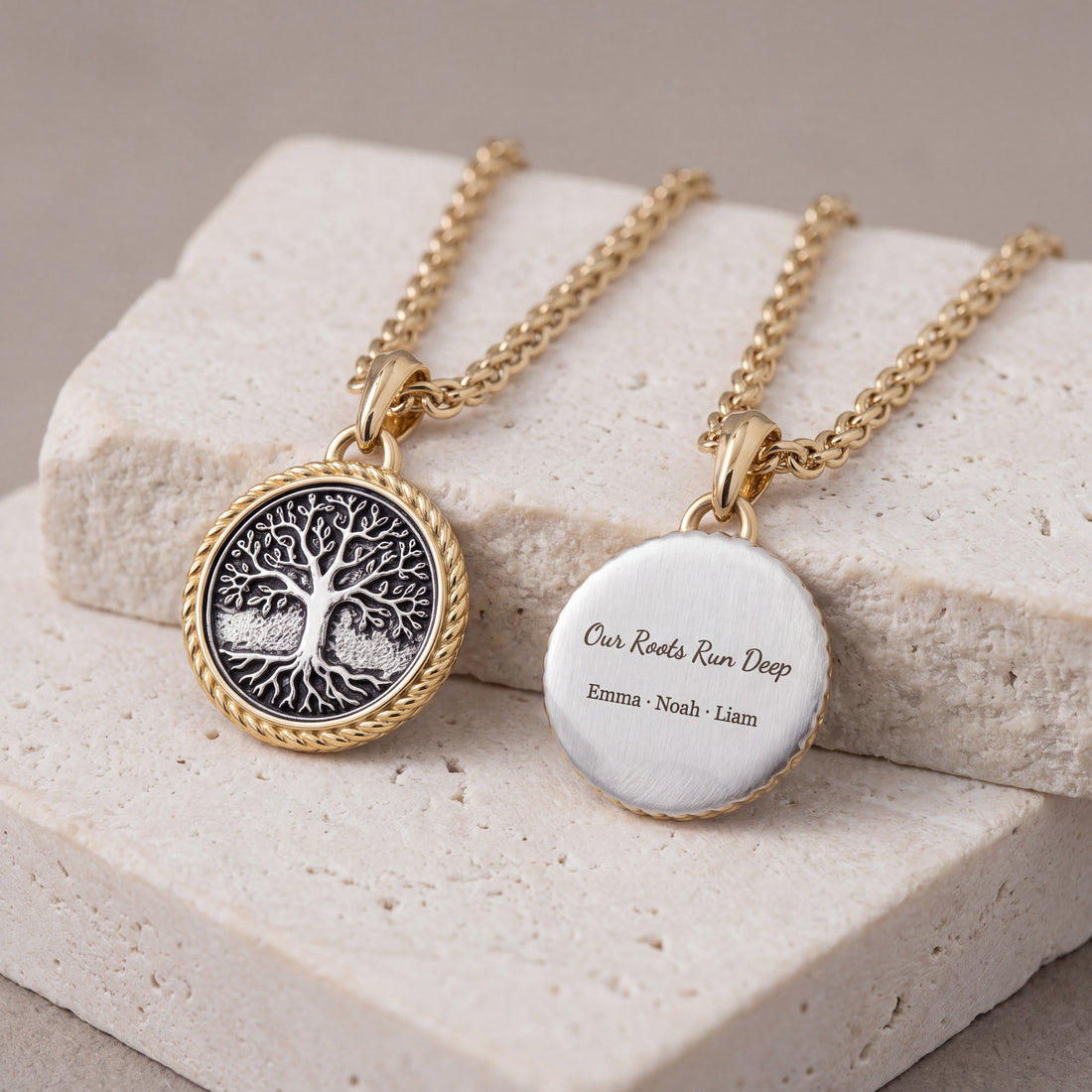Personalized Tree of Life Necklace for Men