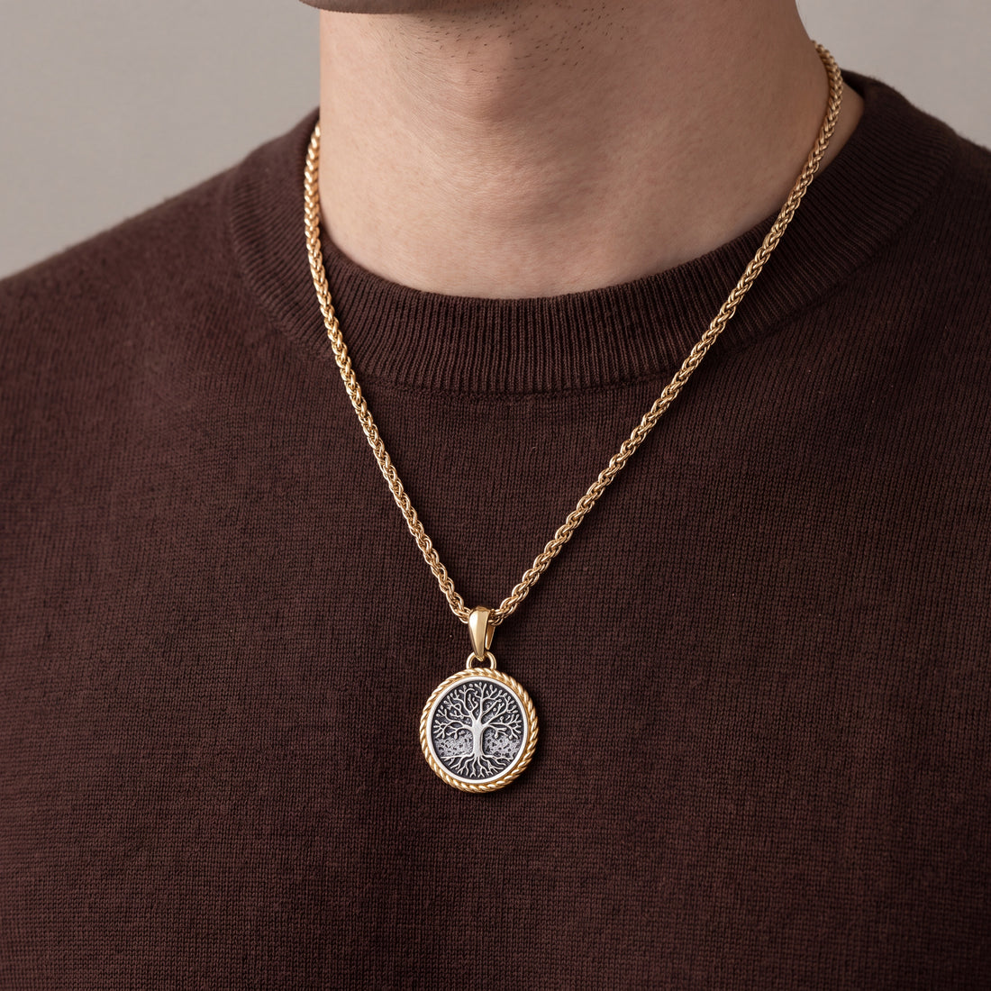 Personalized Tree of Life Necklace for Men
