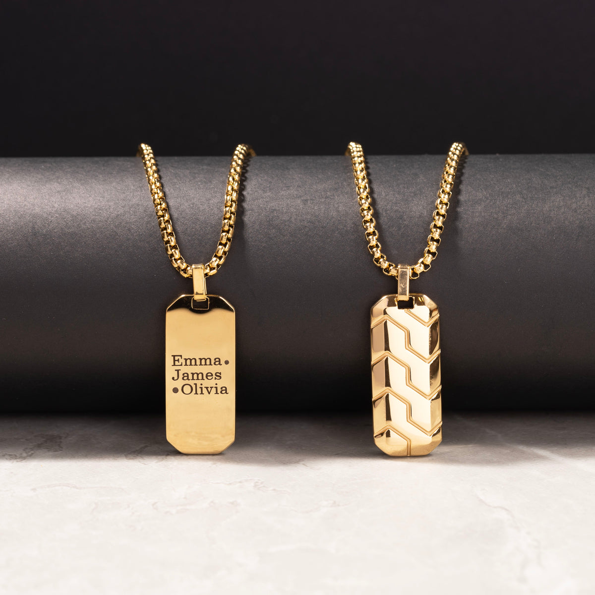 Personalized Mens Necklaces With Meaning Custom Tag Necklace For