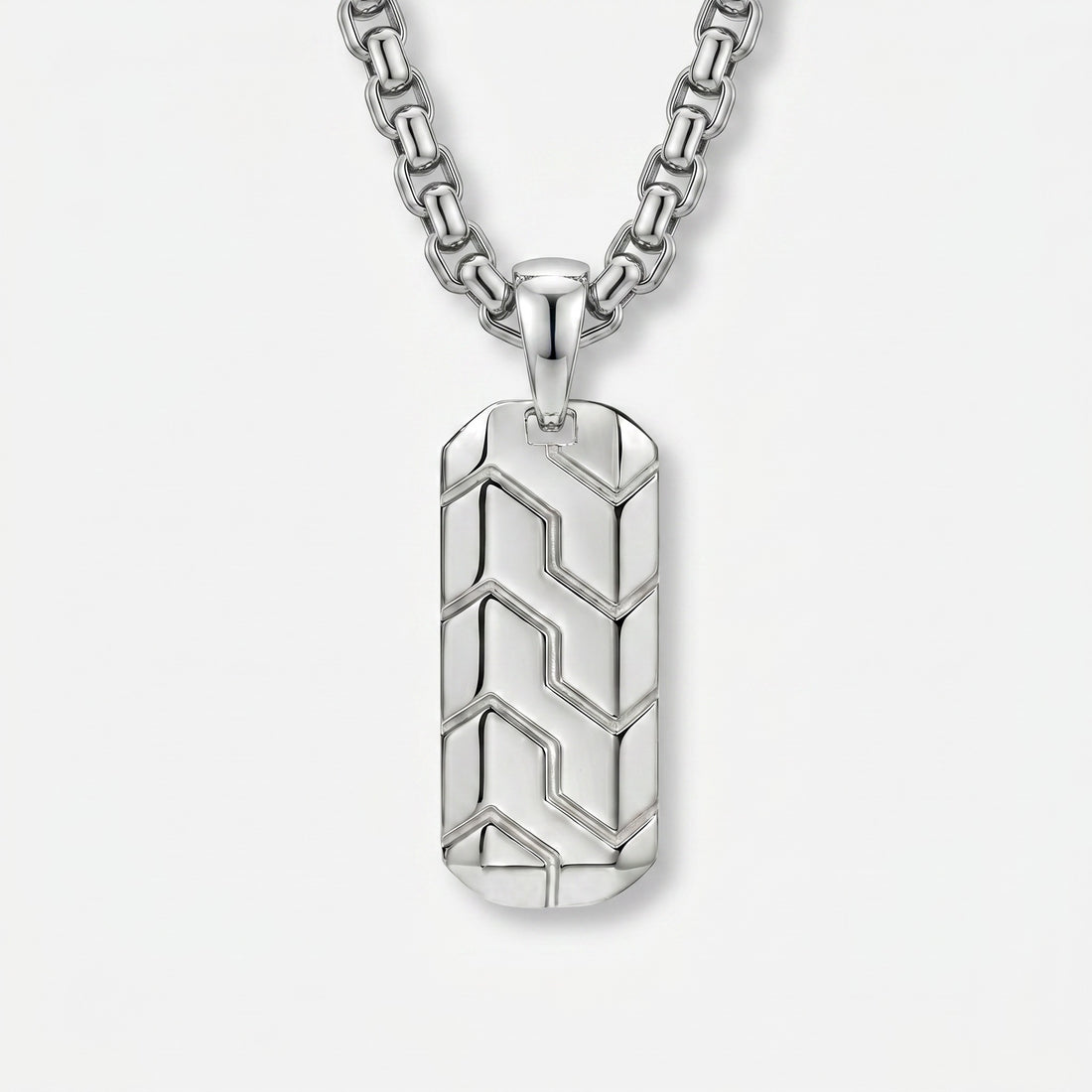 Engraved Tag Necklace for Men – Personalized Gift Pendant