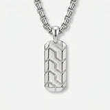Engraved Tag Necklace for Men – Personalized Gift Pendant
