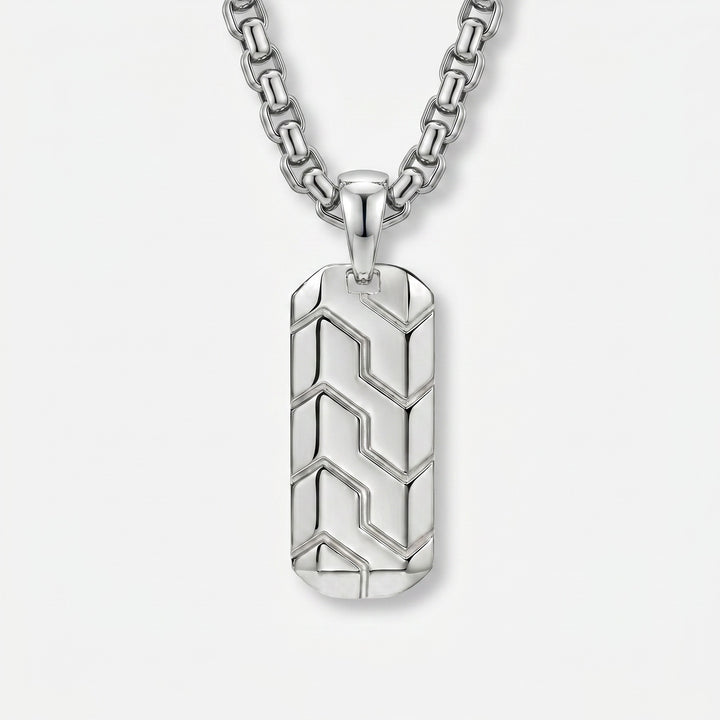 Engraved Tag Necklace for Men – Personalized Gift Pendant