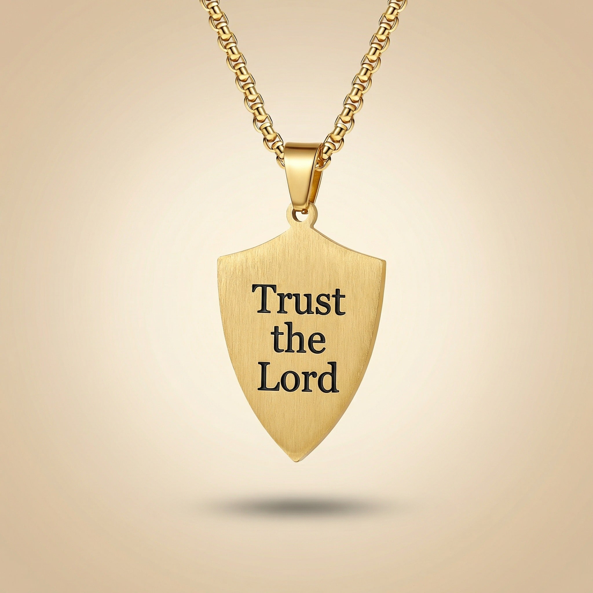 Personalized Cross Necklace for men - Gold