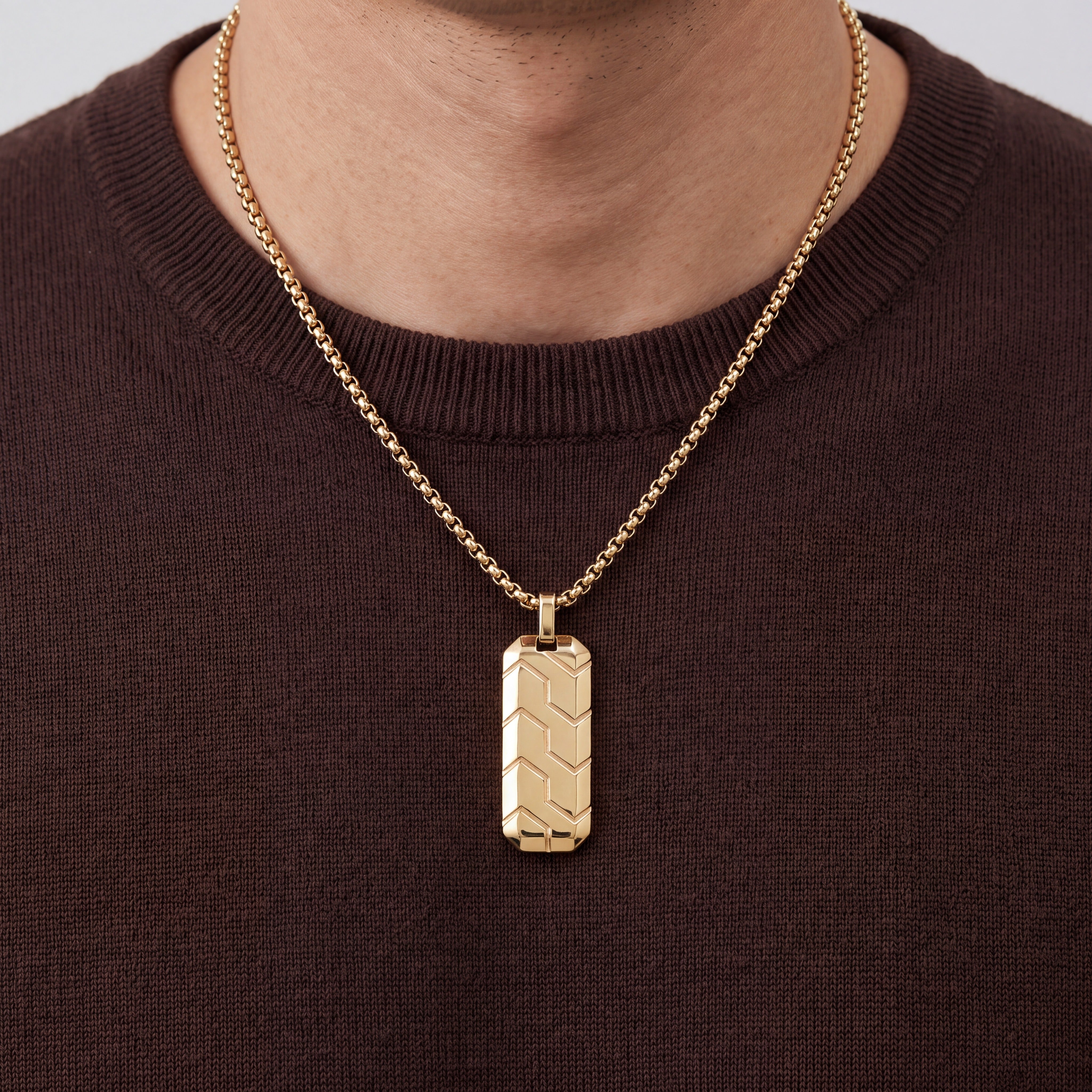 The Interlock: Gold Armor Pendant