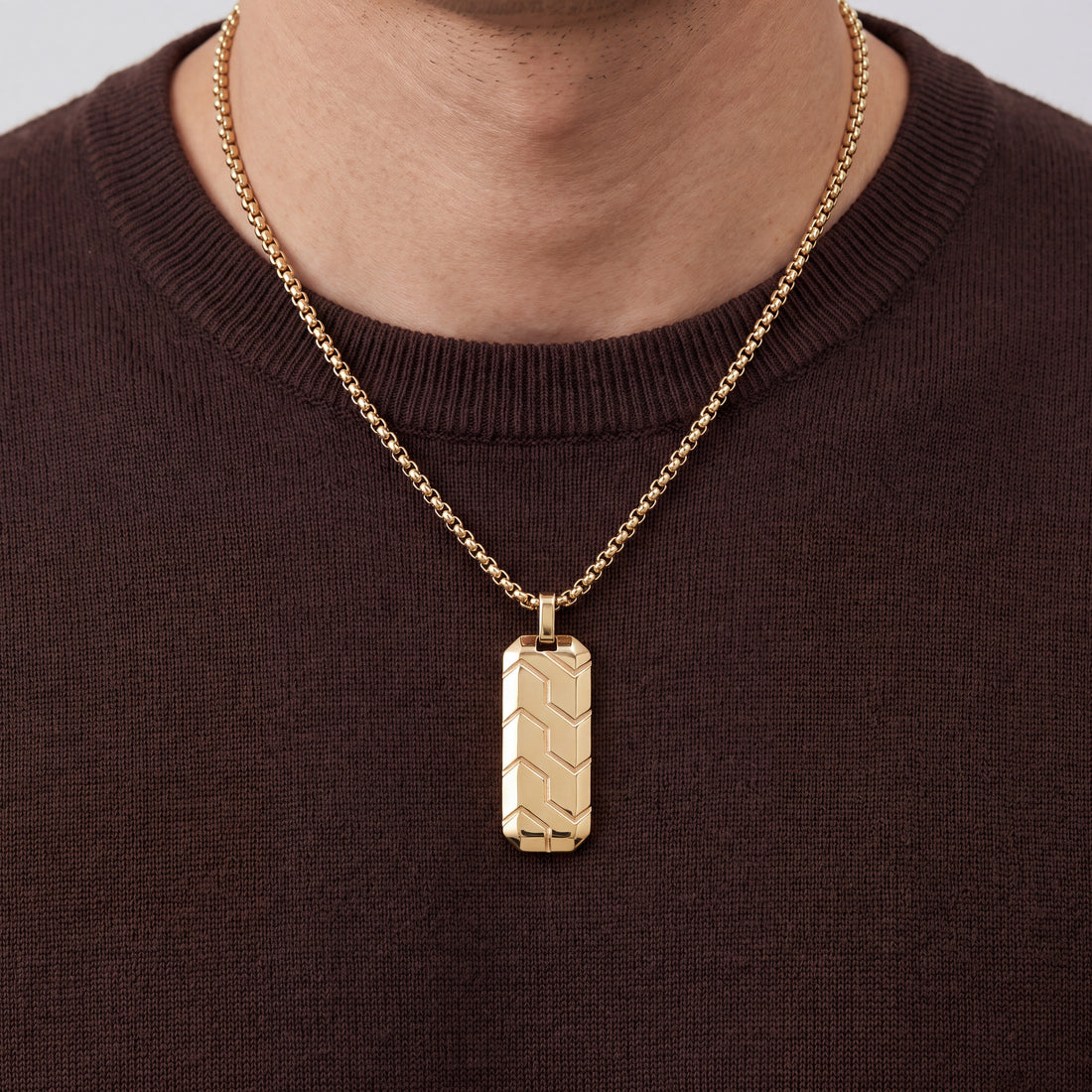 The Interlock: Gold Armor Pendant