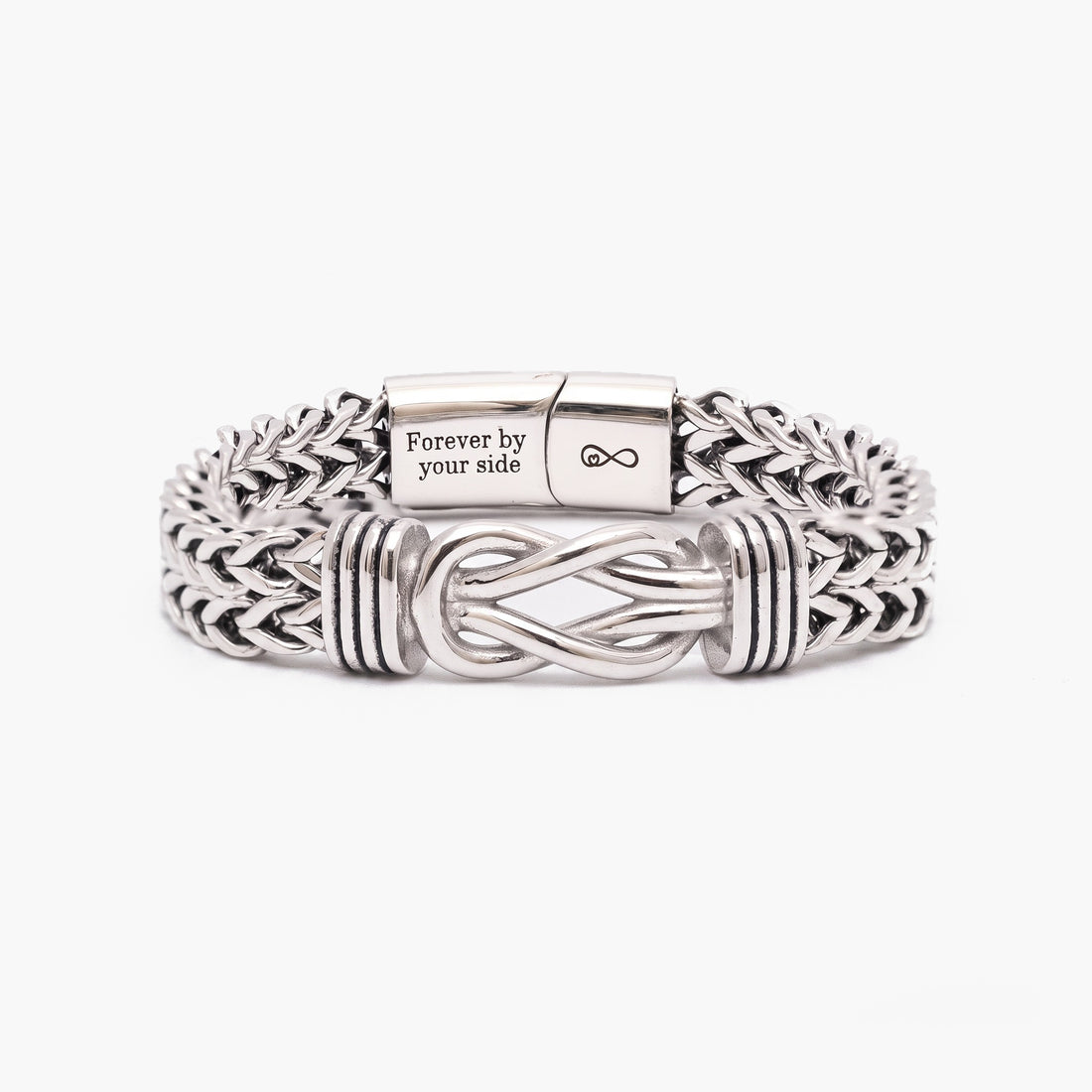 Bracelet "nœud marin" en argent pour homme
