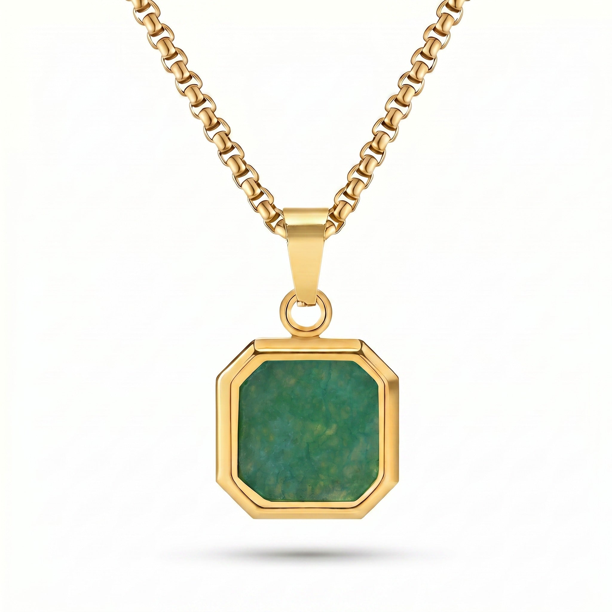 Emerald Men’s Pendant Necklace