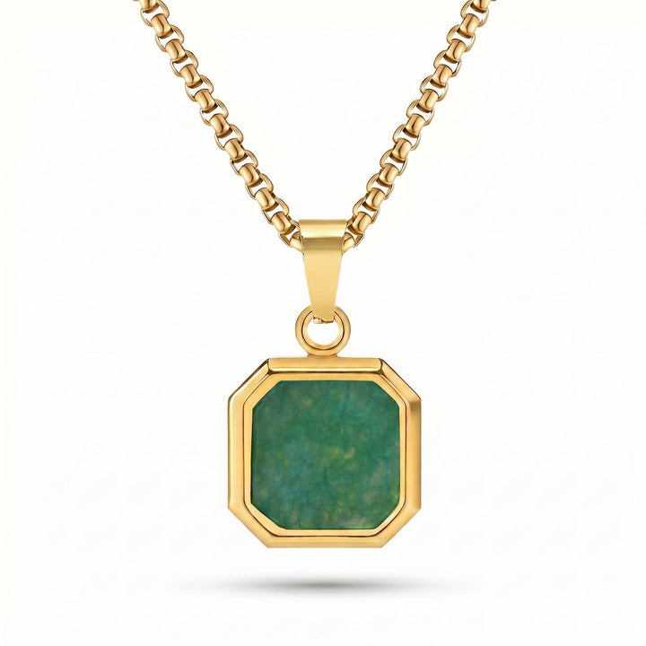 Emerald Men’s Pendant Necklace