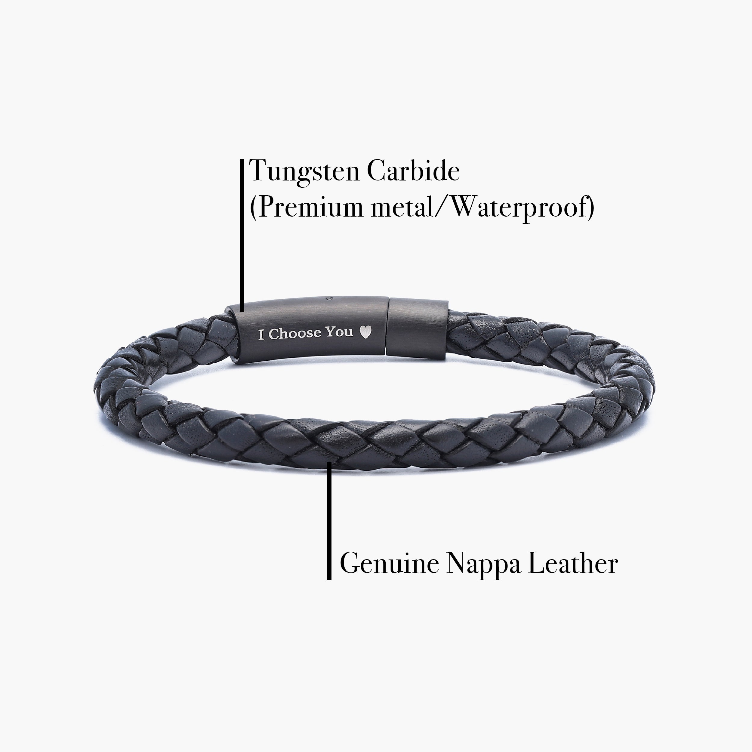 Leather bracelet for men