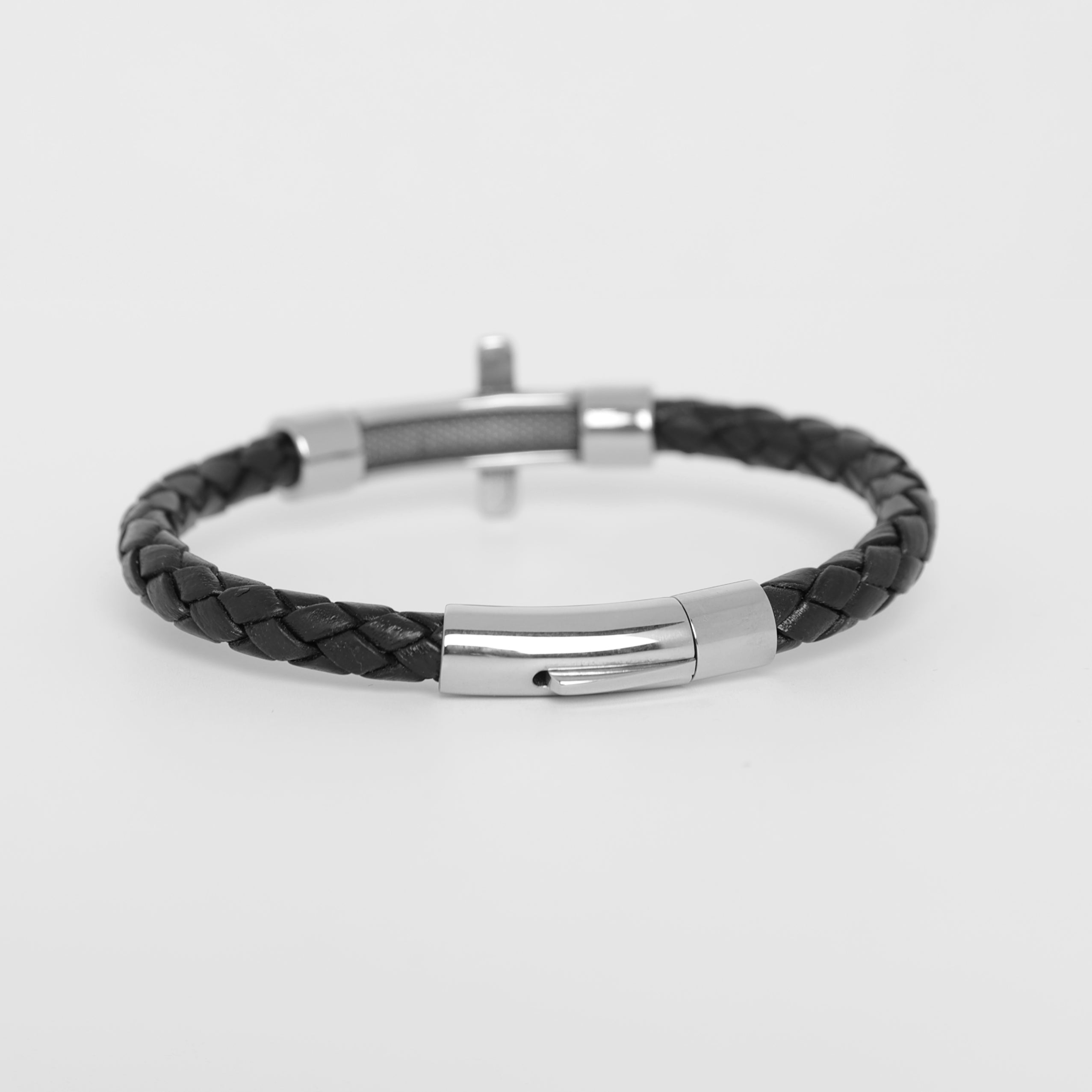 Pulsera de nudo de cuero personalizada para hombres
