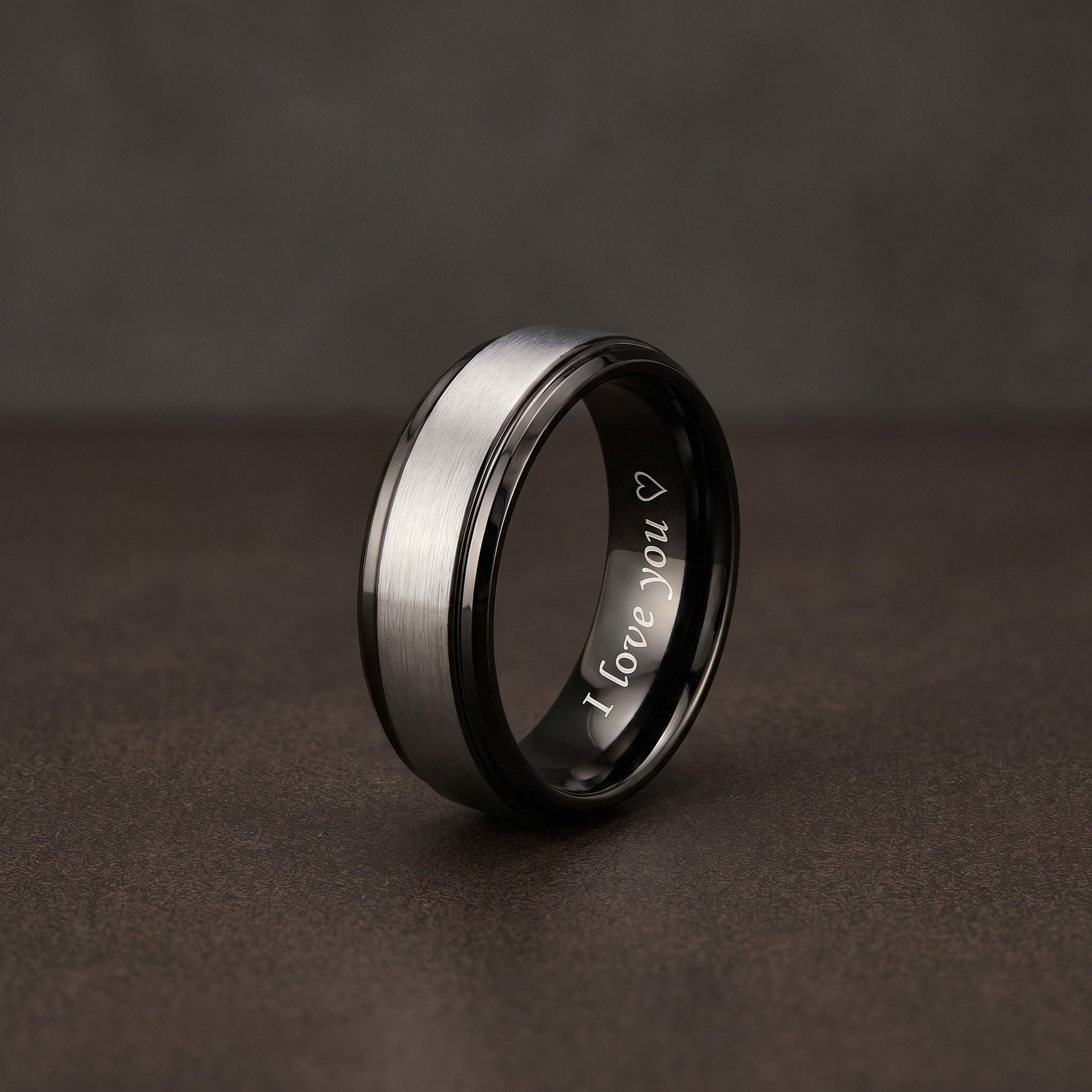 Men's Promise Ring with Custom Engraving