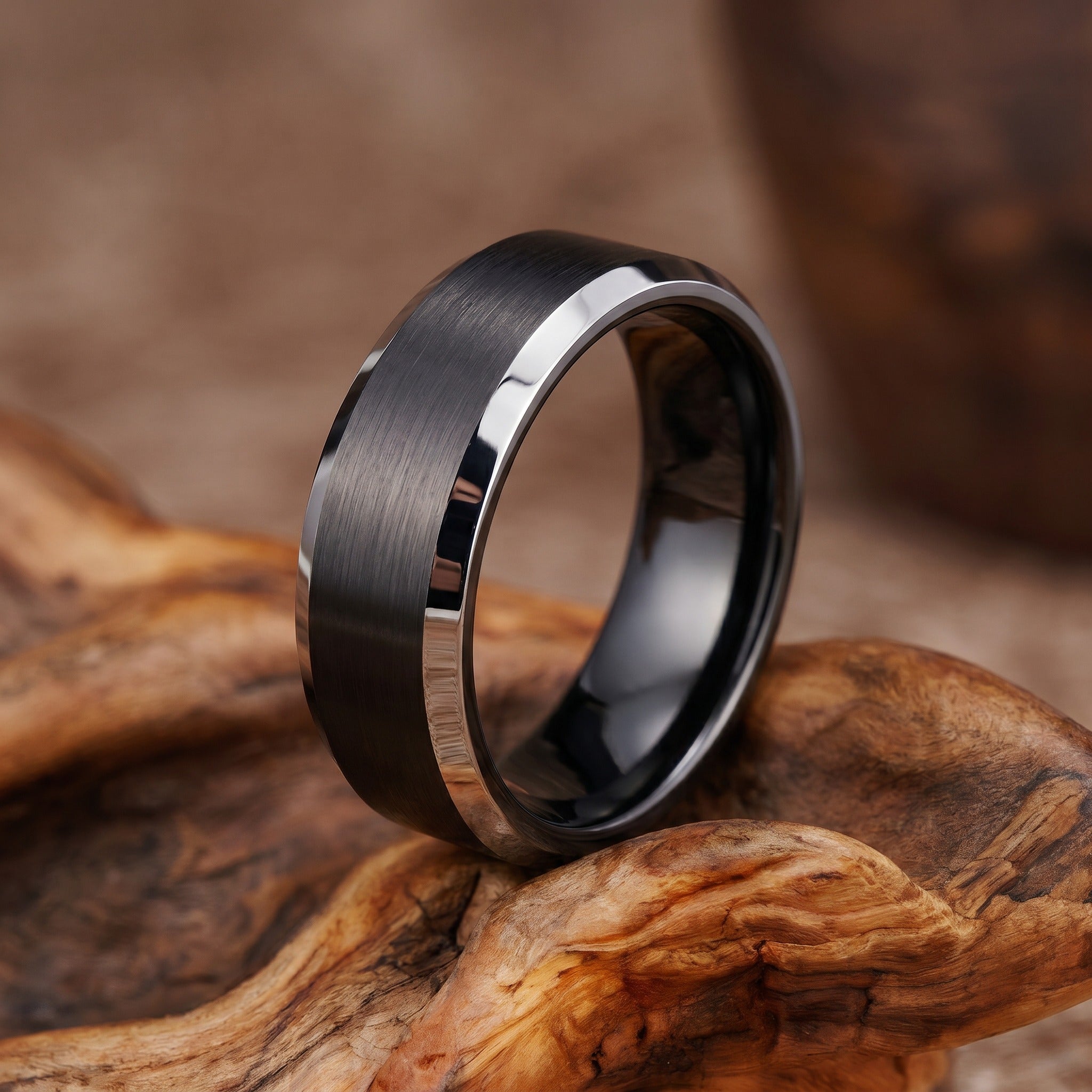 Personalized Men's Wedding Band – Custom Engraved Ring for Him