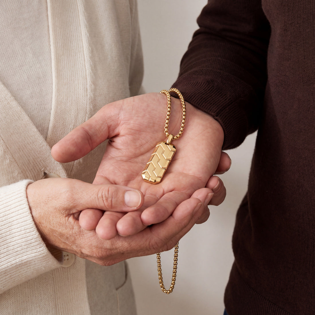 The Interlock: Gold Armor Pendant