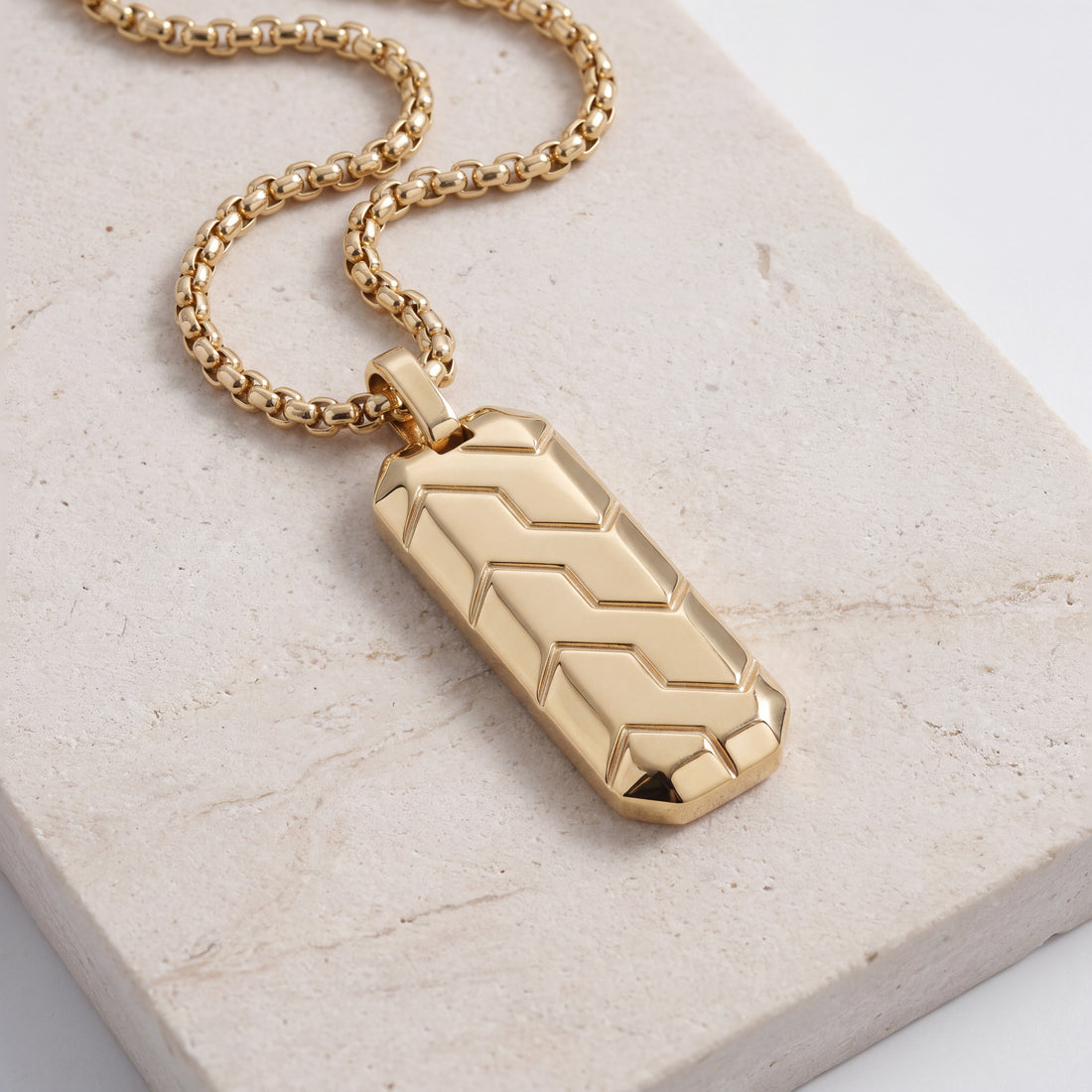 The Interlock: Gold Armor Pendant