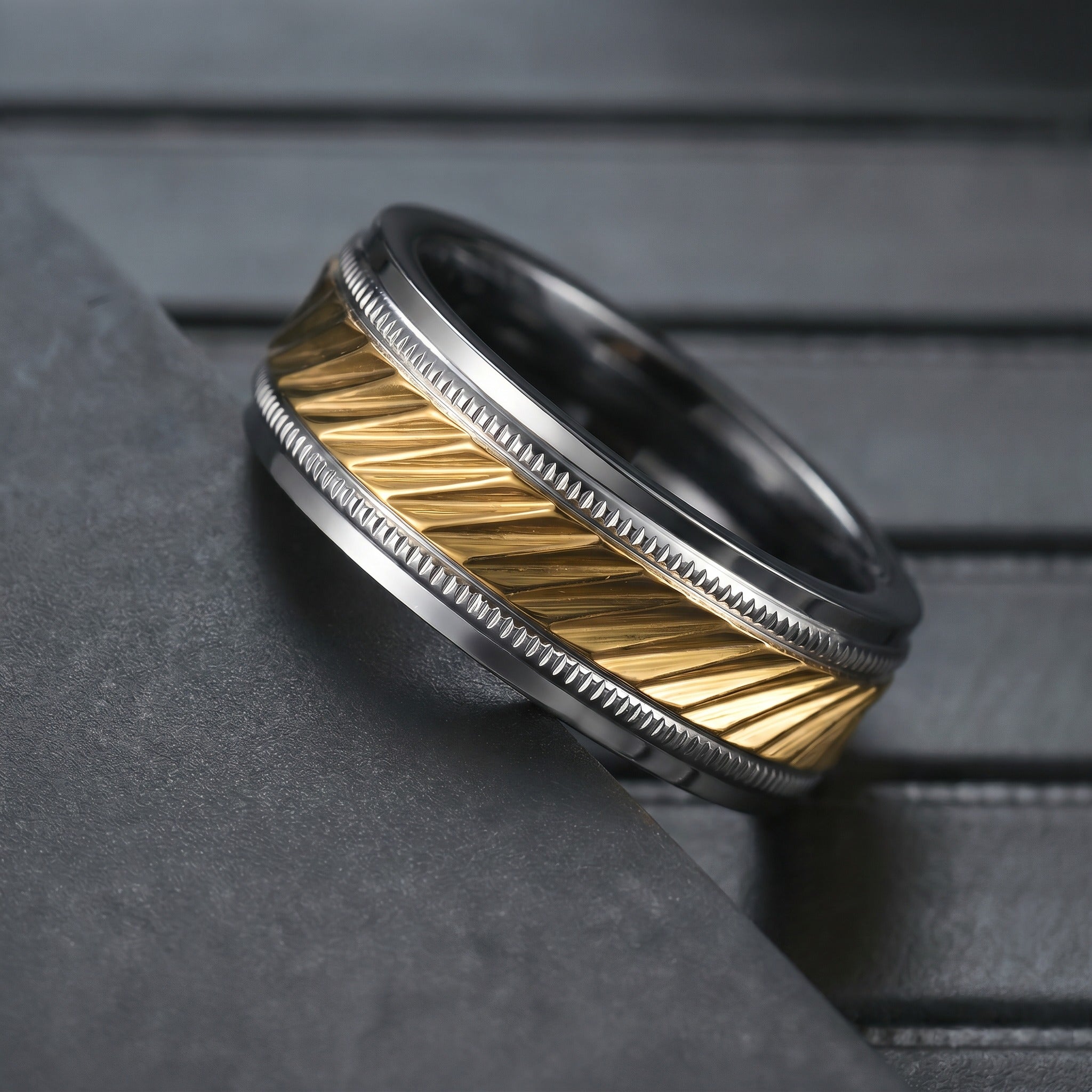 The Meridian Band — Two-Tone Men’s Ring