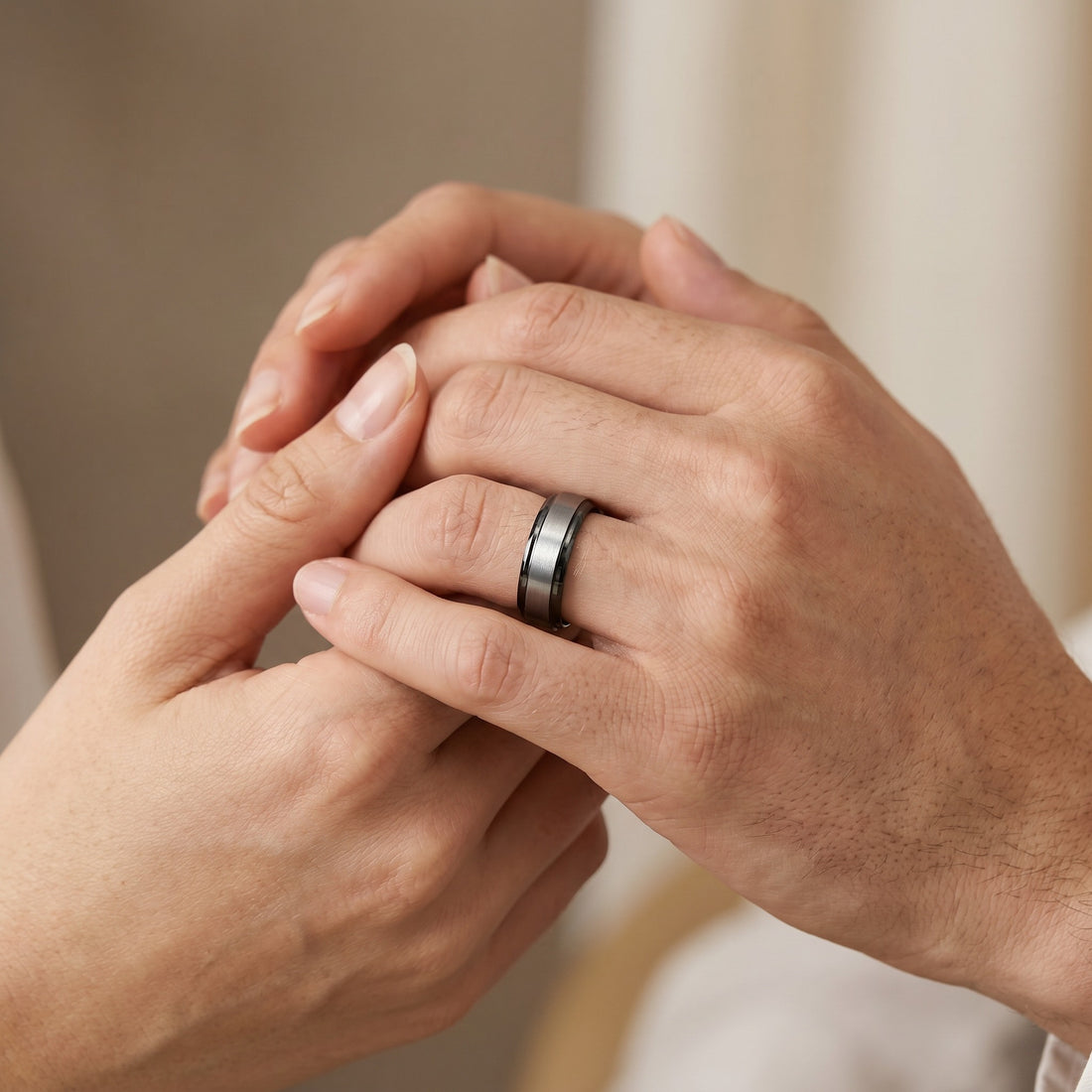 Men's Promise Ring with Custom Engraving