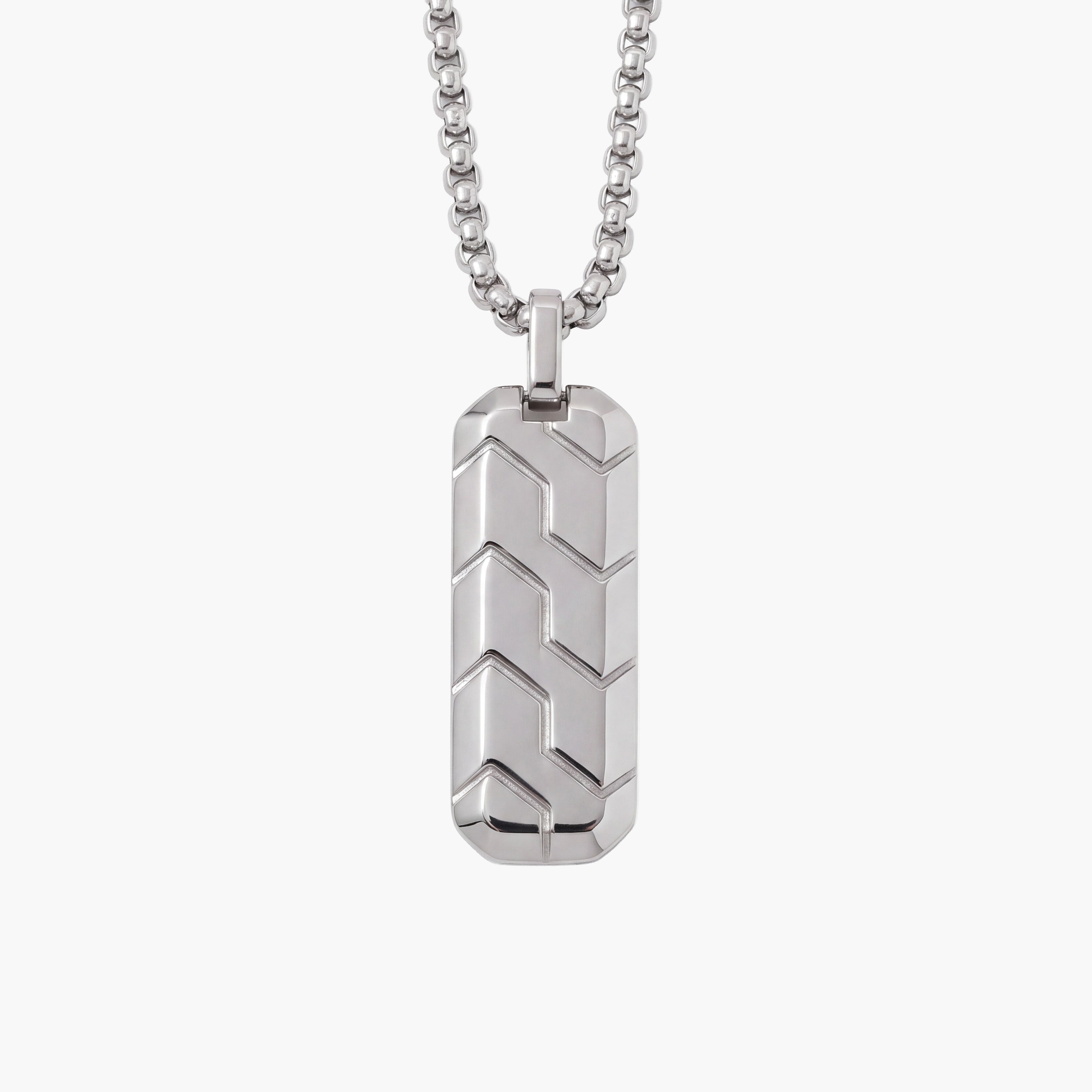 Engraved Tag Necklace for Men – Personalized Gift Pendant