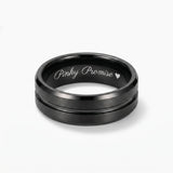 Promise Ring for Husband with Custom Engraving