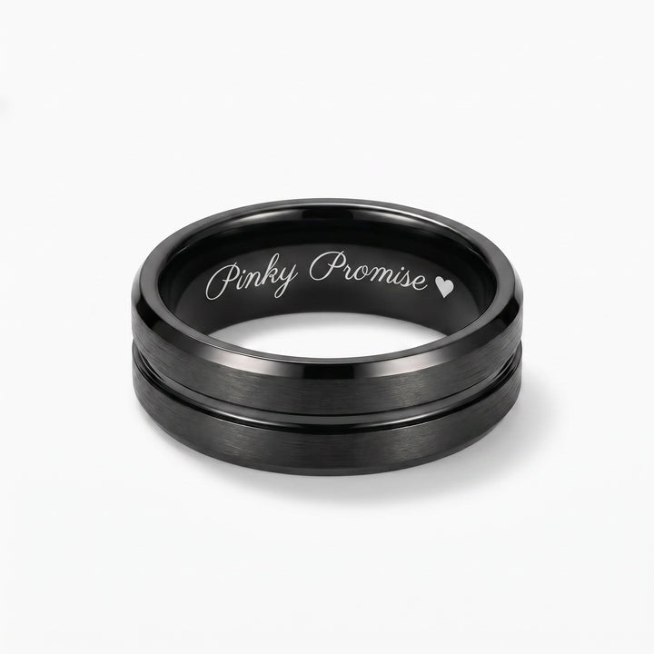 Promise Ring for Husband with Custom Engraving