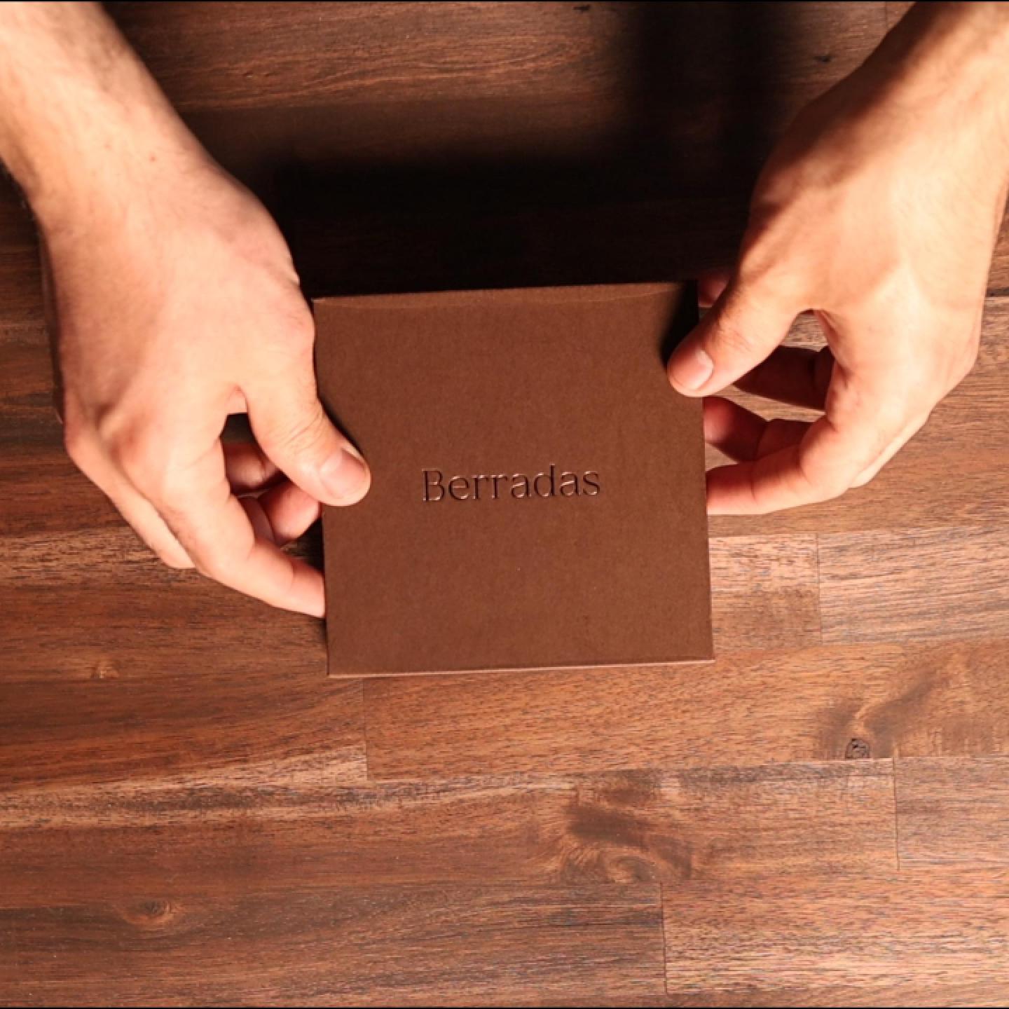 unboxing of personalized leather bracelet for men