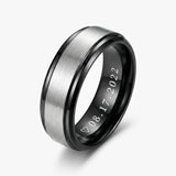 Men's Promise Ring with Custom Engraving