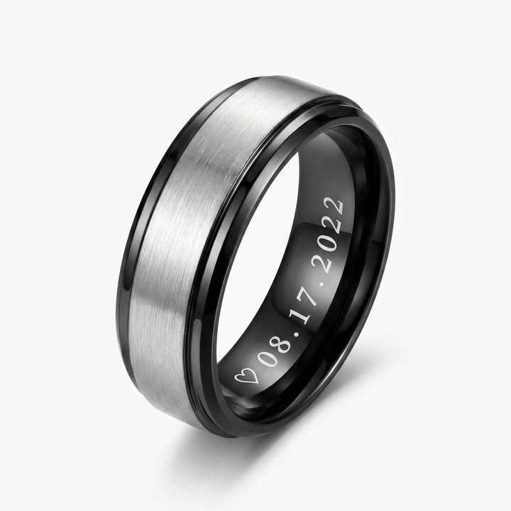 Men's Promise Ring with Custom Engraving