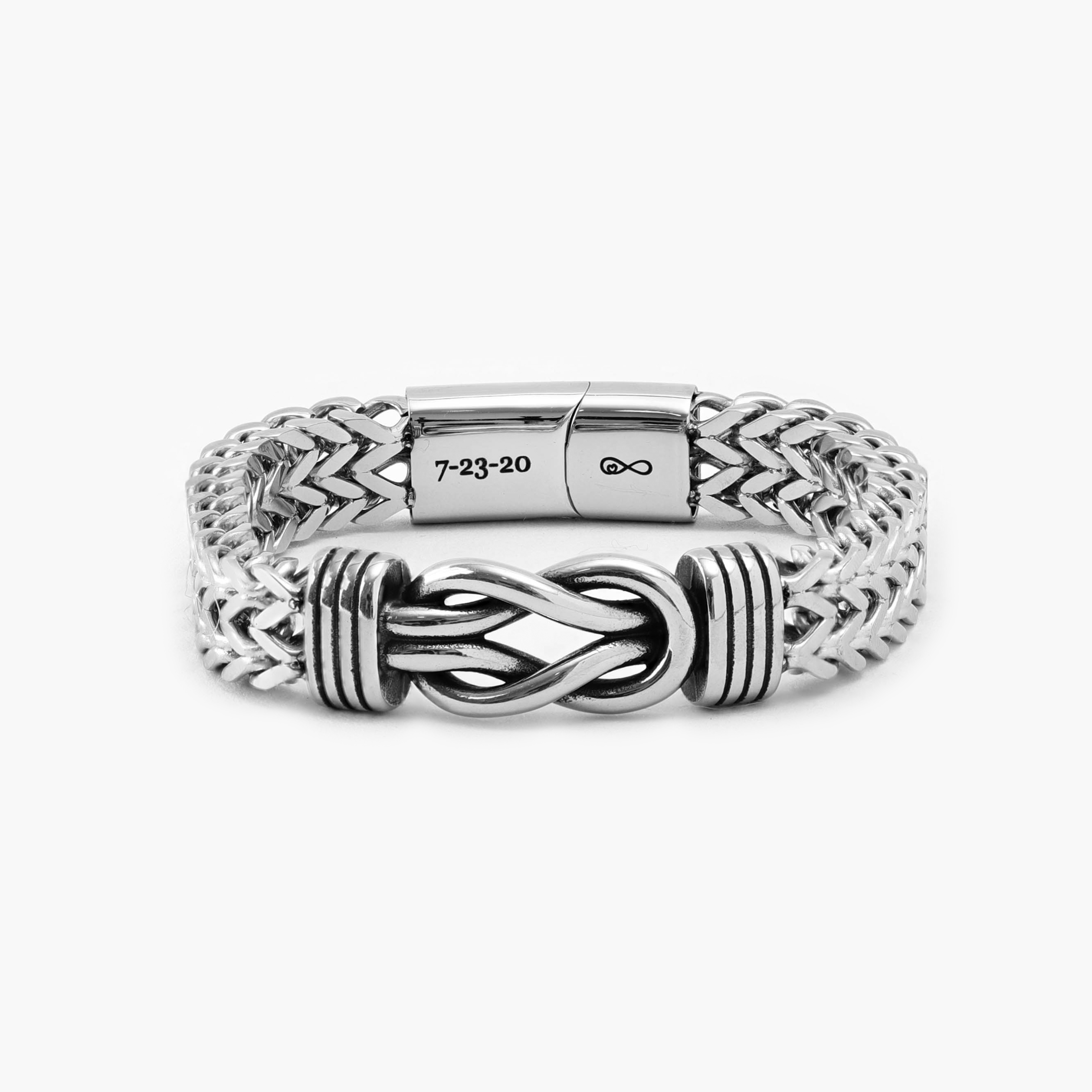 Silver Knot Bracelet for Men