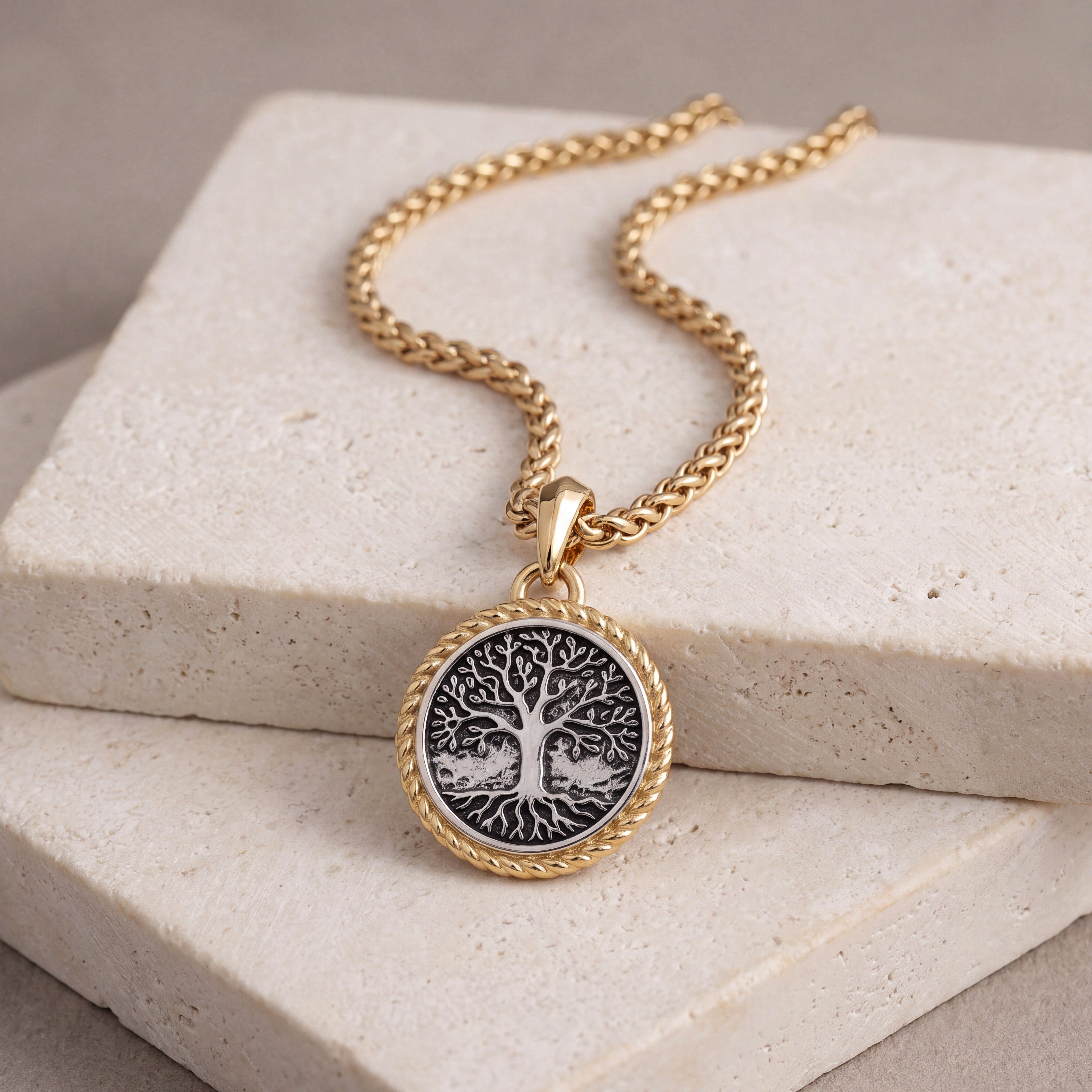 Personalized Tree of Life Necklace for Men