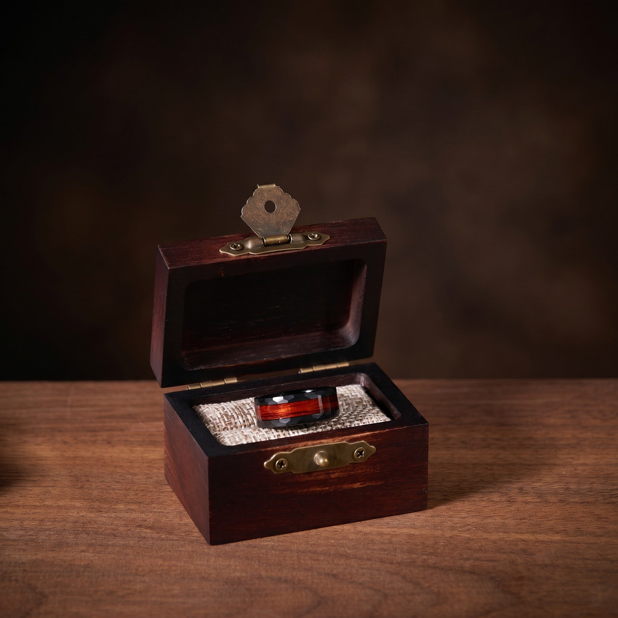 Whiskey Barrel Wood Ring for Men